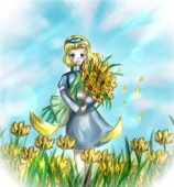 Мария и цветы