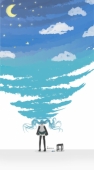 Drawn sky