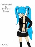 Hatsune Miku in Black Roch Shooter