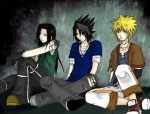 Нейджи,Саске и Наруто