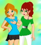 Ann and Aelita best friends.By AnnK,Aelita(Aelina)