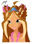 Flora in Enchantix, portrait by Lia