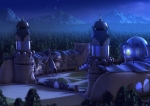 Алфея ночью, картинка из фильма Винкс 3 D: Волшебное приключение