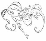 Раскраска фея Стелла