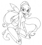 Раскраска Винкс Клуб Stella