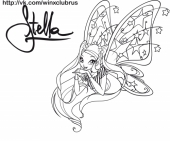 Раскраска Винкс Биливикс Стелла