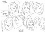 Зарисовки головы Ино