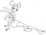 Раскраска Муза фея
