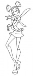 Раскраска Muza Winx