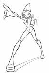Раскраска Winx Tecna