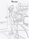 Раскраска Winx Club Tecna