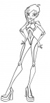 Раскраска Club Winx Tecna