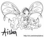 Раскраска Винкс Биливикс Лейла