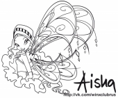 Раскраска Винкс Биливикс Лейла