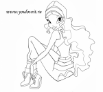 раскраска лейла спорт  4 сезон