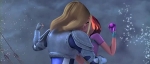 Скай целует Блум, скриншот из Волшебного Приключения Винкс