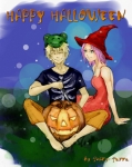 Наруто и Сакура на Хэллоуин