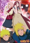 Сакура и Кушина против Минато с Наруто, картинка из календаря naruto shippuuden 2011