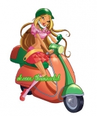 Флора и мопед