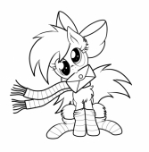 Раскраска Дерпи с письмом для Флатершай