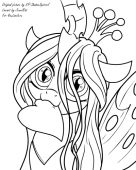 Раскраска Крисалис для Флатершай