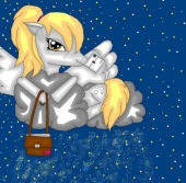 Взрослая Дерпи и грозовое облако