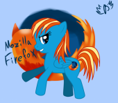 Mozilla Firefox в стиле пони