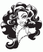 Клодин поправляет воротник