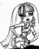 Клео де Нил черно-белый арт