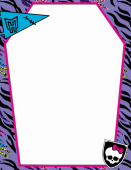 Monster High рамка для фото в стиле Клодин Вульф
