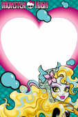 Monster High рамка для фото с красавицей Лагуной Блю