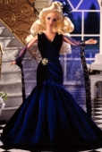 Кукла Барби в вечернем синем платье