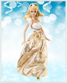 Barbie кукла в красивом новогоднем наряде