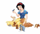 Белоснежка и белочки, кролики, бурундуки и птицы