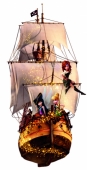 Корабль пиратов и феи