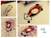 Watercolors and Markers...