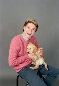 One Direction Найл Хоран с щенком
