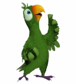 Говорящий попугай Пьер