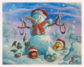 Angry Birds Злые Птички сделали снеговик