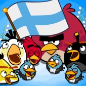 Angry Birds с флагом Финляндии