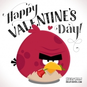 Angry Birds с Днем Святого Валентина