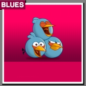 Angry Birds три голубых птички