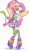 Equestria Girls Friendship Games Флаттершай с луком