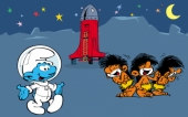 Смурфик космонавт