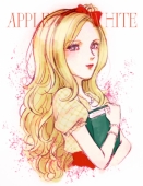 Эппл Вайт с книгой