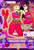 Карточка Айкацу красное платье и перчатки Spicy Ageha