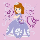 Принцесса София с сумочкой