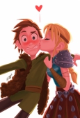 Астрид целует Иккинга