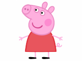 Свинка Пепа в красном платье