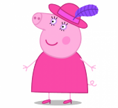 Мама Свинка в шляпке